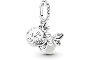TCZNAF Ciondolo Amore e Famiglia Charm Pendant Compatibile per Bracciali Europei Festa della Compleanno e San Valentino Gifts da donna