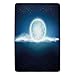 Produktbild ERCGY Bathroom Bath Rug Kitchen Floor Mat Carpet,Dark Blue,Full Moon with Clouds and Stars Majestic Sky at Night Foggy Lunar,Dark Blue Light Blue White,Flannel Microfiber Non-Slip Soft Absorbent