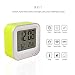 Produktbild Geschenk LCD Digitale Wecker LEMONDA Digitale Wecker Intelligent Alarm Clock mit Temperaturanzeige Luftfeuchtigkeitanzeige Datums Anzeige Schlummerfunktion Sensorlicht (Gelb)