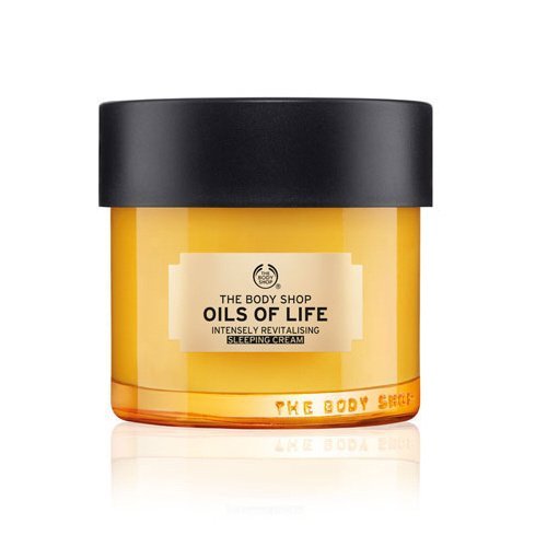 The Body Shop Oils of Life Intensely Revitalising SLEEPING CREAM 80ml With 3 PRECIOUS SEED OILS