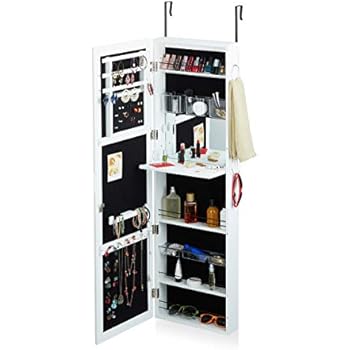 Amazon.de: Relaxdays Schmuckschrank mit Spiegel abschließbar