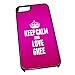 Produktbild Schwarz Cover für iPhone 5/5S 1118 Pink Keep Calm und Love Ghee