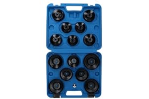 AB Tools-US Pro Oil Filter Wrench Remover Removal Set Cup Type 65mm - 100mm 15pcs Kit