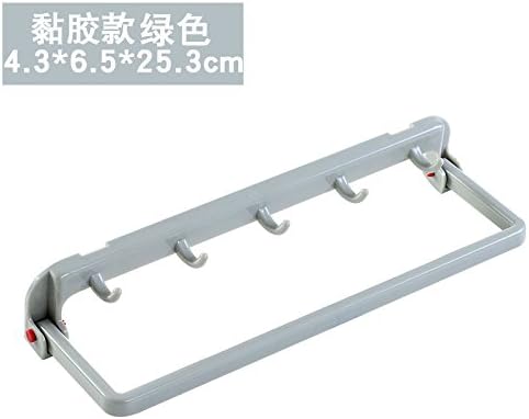 ShouYu The kitchen cloth holder from the punch cabinet door back-hanger B838 bathroom from screw-in folding towel rack, glue, Green