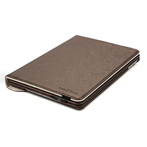 BORIYUAN Apple Ipad 4 Ipad 3 Ipad 2 Leder Case Leder Hülle Bluetooth Tastastur Keyboard(Deutsch QWERTZ) mit Displayschutzfolie für Ipad 4/3/2 (360 Grad-Umdrehung Braun) - 8