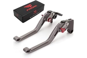 FXCNC Racing Billet Long 5D Rhombus Hollow Adjustable Brake Clutch Levers fit for VFR800 1998-2001,CBR1100XX/BLACKBIRD 1997-2007,ST1300/ST1300A 2003-2007