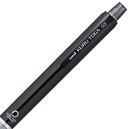 Uni Kurutoga Mechanical Pencil Standard, 0.3mm, Black (M34501P.24) by Uni - 4