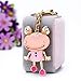Produktbild UDBOK Schlüsselbund Legierung Harz kristall cat Eye Frosch Auto schlüsselbund Taschen Schnalle schlüsselanhänger von schmuck & zubehör, rosa