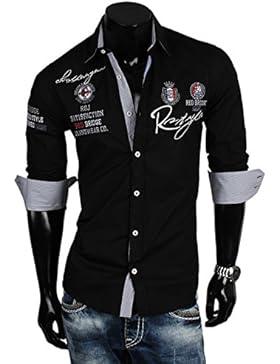 REDBRIDGE by CIPO & BAXX Herren Hemd Langarm Slim Fit