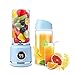 Produktbild RUCHUFT Tragbarer Mixer, Mini Reise Frucht USB Juicer Schale, PersöNliche Kleine Elektrische Saft Mischer Mischmaschine Mit Akku 2500Mah * 2 420 Ml Wasserflasche, Blue
