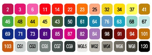 Touch Twin Marker 60er Set A - 2