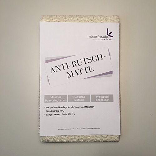 Anti-Rutsch-Matte ideal für Matratzen & Topper von Boxspring-Betten, Haft-Gitter mit Gleitschutz – rutschfest ohne Kleber, leicht anpassbar & zuschneidbar, Unterlage gegen Verrutschen in 80 x 200cm - 4