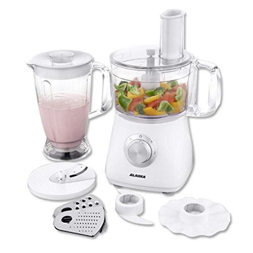 Preisvergleich Produktbild ALASKA Küchenmaschine FP 512 B / Mixer / Standmixer / Zerkleinerer / 2 Geschwindigkeitsstufen / Smoothie Maschine / 1,8 L Mixbehälter 1,2 L Zerkleinerungsbehälter Schneiden Hacken Kneten Raspeln