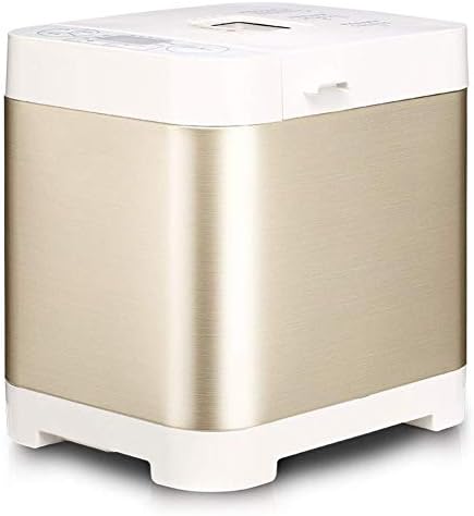 A~LICE&MBJ& Bread Maker, Household Fully Automatic Breakfast Bread Machine, Multifunction Intelligent Breadmaker, Brushed Stainless Steel Bread Baking Machine
