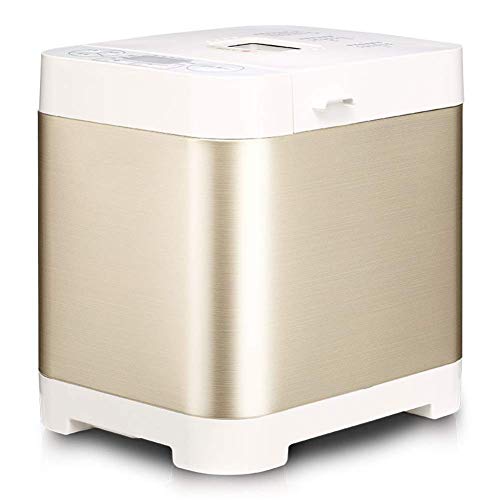 A~LICE&MBJ& Bread Maker, Household Fully Automatic Breakfast Bread Machine, Multifunction Intelligent Breadmaker, Brushed Stainless Steel Bread Baking Machine