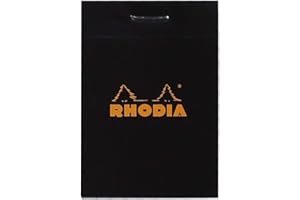 Rhodia 102009C Notatnik (kwadratowy, 52 x 75 mm, 80 kartek) 1 sztuka czarny