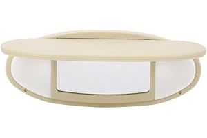XTevu Pare-soleil côté conducteur pour miroir de courtoisie compatible avec Mini Cooper/Cooper S R55 R56 R60 2007-2014 (Beige)