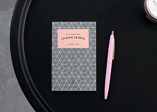 Iconic Grid Square Gray Pocket Notebook