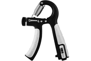 YSTrillion 5-60 kg Ajustable Muscleur Main avec Comptage,musculation doigts,Étireur de Doigts pour Renforcer L'exercice de Prise Main et D'avant-bras