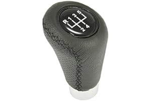 Autohobby 2342 Schaltknopf Schaltknauf Schalthebel Schaltkn?ppel Kunstleder Schwarz Kompatibel mit Audi Kompatibel mit BMW Kompatibel mit Chevrolet Kompatibel mit Citroen Kompatibel mit Fiat