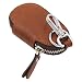 Produktbild liangery Luxus echtes Leder Schlüssel Fall Halter Taschen Reißverschluss Auto Schlüsselanhänger Cove - braun