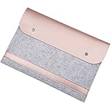 EooCoo Laptop-Tasche, Filz, Mikrofaser LederHülle Ultrabook Laptop Tasche Filz Sleeve Speziell für Macbook Air / Pro / Retina 13" - Rose Gold