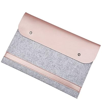 EooCoo Housse pour MacBook Air / Pro / Retina / ordinateur portable 13 - 13.3 Pouces Sacoche, Laptop Sleeve, Fibre superfin Sac en feutrine en coton- Rose Gold