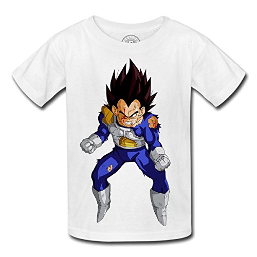 T-shirt Enfant Dragon Ball Z anime manga japan prince vegeta baston