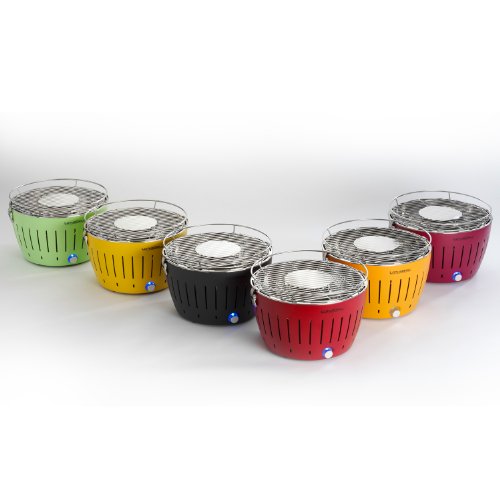 LotusGrill Holzkohlengrill Serie 340, Farbe Limone, 35 x 35 x 24 cm - 3