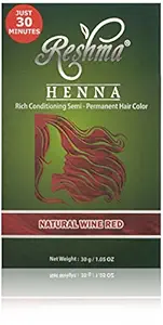 Reshma Henna Semi Permanent Color Natural Wine Red