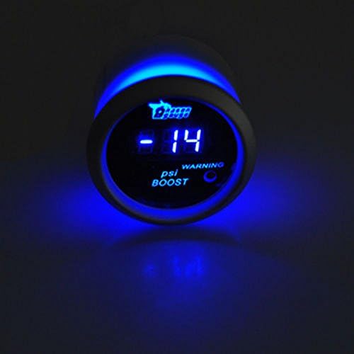 YUNEED 52mm Car Motor Digital Blue LED Light Display PSI Turbo Boost LED Gauge Meter