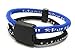 *SALE* 18 COLOURS To Choose From! - Power Balance Energy® DUAL LOOP Magnetic Germanium Bracelet / Energized exclusive magnet / negative ion / health bracelet - Certified - With titanium, germanium, ceramic, tourmaline (negative ions) - All Sizes, All Colours on drop down menu (Black/Blue, MEDIUM: 18cm (7.1"))
