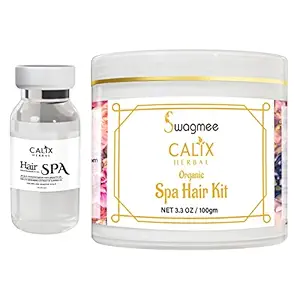 Swagmee Hair Spa Kit with Scalp Concentrates Hair Growth Oil & Conditioner for Nourishing Dull Dry and Frizzy Hair (100 gm + 8 ml)