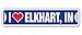 Produktbild I Love Elkhart, Indiana Street Sign in City State Uns Wand Road Décor Geschenk