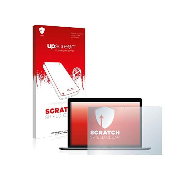 upscreen Scratch Shield Screen Protector compatible with Apple MacBook Pro 13" 2018 - HD-Clear, Anti-Fingerprint