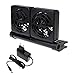 Produktbild JAGETRADE Kühlventilator Für Aquarium Wasser Einstellbare Wind 1/2 Temperaturregelung EU Stecker Doppel