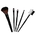 Malloom® Fashion Multifunctional 5 Pieces Pro Foundation Makeup Tools Cosmetic Brush Blending Face Eye Brush Kit Sets (Black)