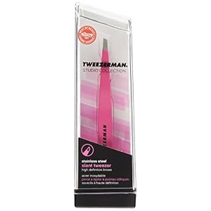 Tweezerman Stainless Steel Slant Tweezer, Pink - Image 2