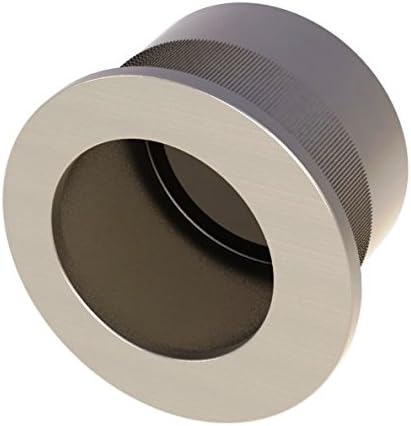 Circular Flush Pull for Sliding Doors 30mm Diameter, 22.5mm Depth, Satin Brass Finish - Coburn