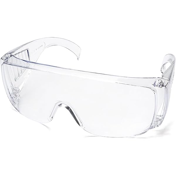 NoCry 6X3 Safety Goggles That Fit Over Glasses; Anti Fog And Scratch
