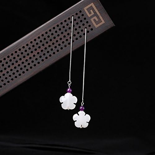 BAGEHAN Earline Female Changbai Earrings Line Earrings Unique Wild Ornaments,A