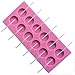 Produktbild Lanlan 12-capacity Candy Silikon Lollipop Form, Seife Schokolade Form mit Sticks, für Party Home Candies DIY Making