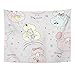 Produktbild AOCCK Wandteppiche Wall Hanging Baby Cute Doodle Sheep Pattern Kid Born Bow Camera Candy 60"x 80" Home Decor Art Tapestries for Bedroom Living Room Dorm Apartment