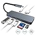 Produktbild Joylora USB C Hub,7 in 1 Aluminum Type C Hub Adapter with 4K HDMI-Anschlüssen,SD/Micro SD-Kartenleser,USB 3.0 Port für Galaxy/ S8 /S9+,Huawei Mate 20/P20MacBook Pro,Chromebook