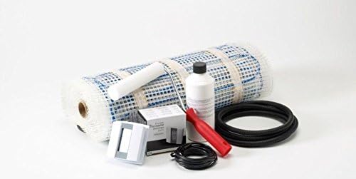 Underfloor Heating Mat Kit - 4.0m2 Twin wire earth screened heating mat 150watts/m2 AUBE TH232-A/AF/F Digital thermostat included Floor temperature probe &amp; conduit housing Floor primer and roller Installation instruction and Life Time Warranty certificate Our price includes VAT and next working day UK delivery.