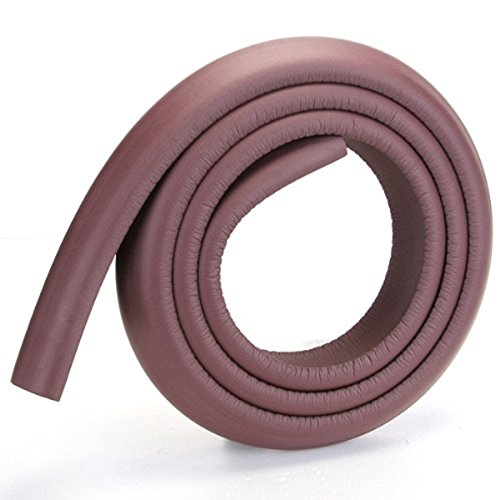 Tinksky 2M Baby Safety Table Edge Corner Protector Guard Cushion Anti-collision Strip Bumper Strip (Brown)
