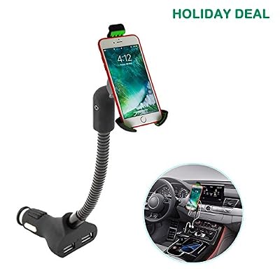 Airena 3.4A Support De Téléphone Portable Pour Voiture Avec Double Chargeur De Port USB (écologique)