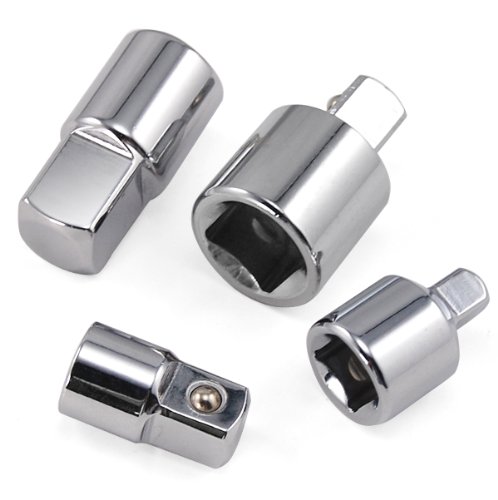 DIGIFLEX 4-teiliges Set mit Steckschlüssel und Ratschenwerkzeug mit Adaptern in den Größen 1/2″ 3/8″ 1/4″ - 3