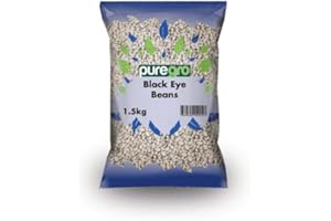 Puregro Black Eye Beans 1.5kg | PACK OF 1 | Cowpea | Goat Pea | Premium Quality Product.