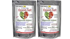 TSR Epsom Salt Magnesium Sulphate Fertilizer 1700 Grams (850 + 850gms) for Indoor and Outdoor Garden Plants